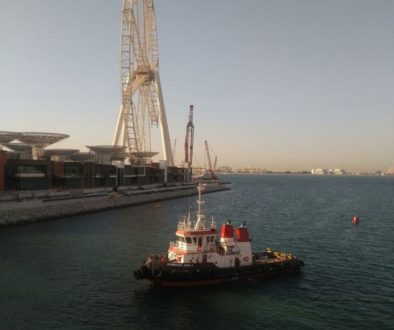 Assisting for Loadout of Bridge Section at Jebel Ali Port