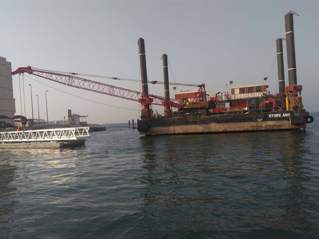 Installation of a Main Pontoon and Piling Works at Al Hamra, RAK ...